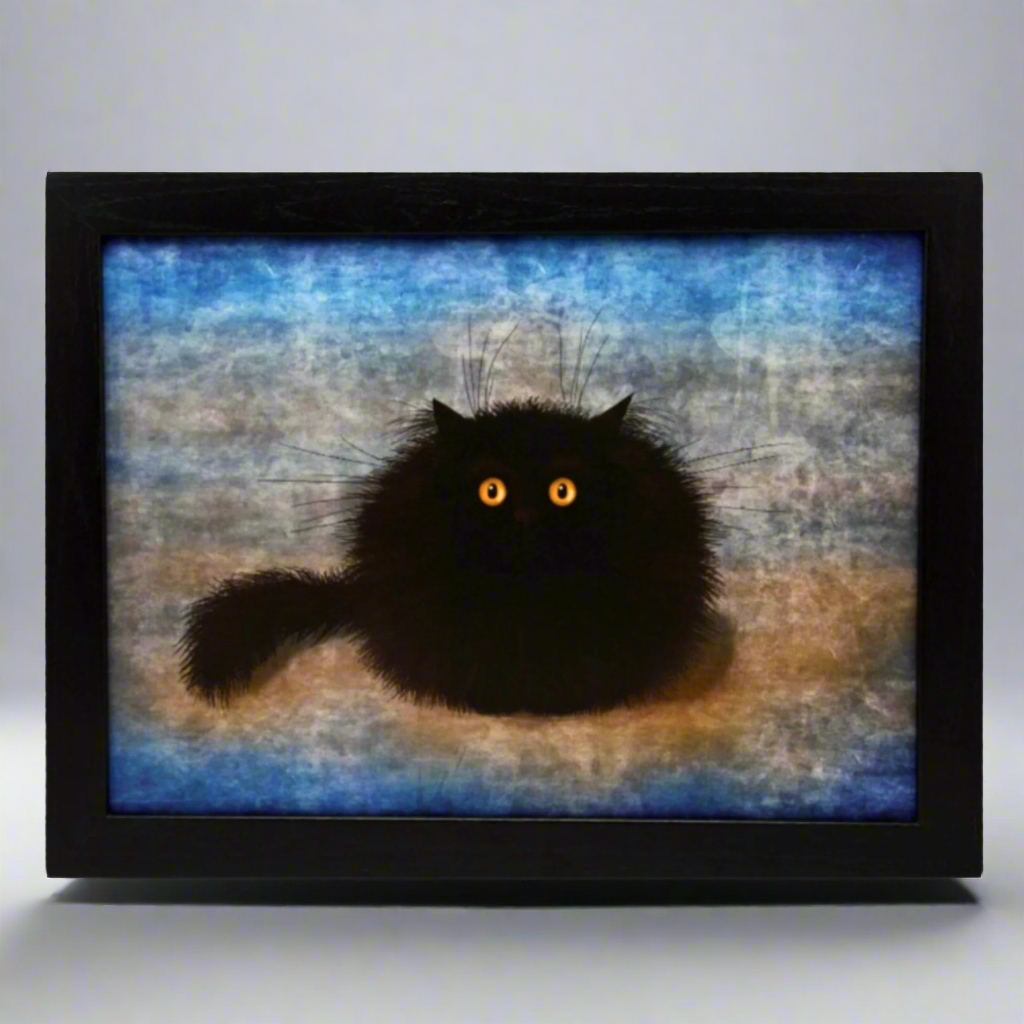 Oreo Black Cat Cushioned Lap Tray Laptop Tray for Bed Laptrays for TV Dinners