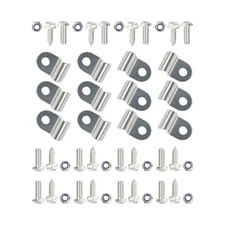 Sets of 12 Stainless Steel Brake & Fuel Line Clamp & Screw & Nuts Widely Used 