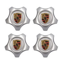 Porsche Cayenne Wheel Center Cap Star Shape Color Crest Genuine 955361303079a1