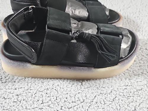 Clarks Originals Women's Crepe Sandals Black Combi Breathable Casual 64515 Sz 8 - Picture 4 of 15