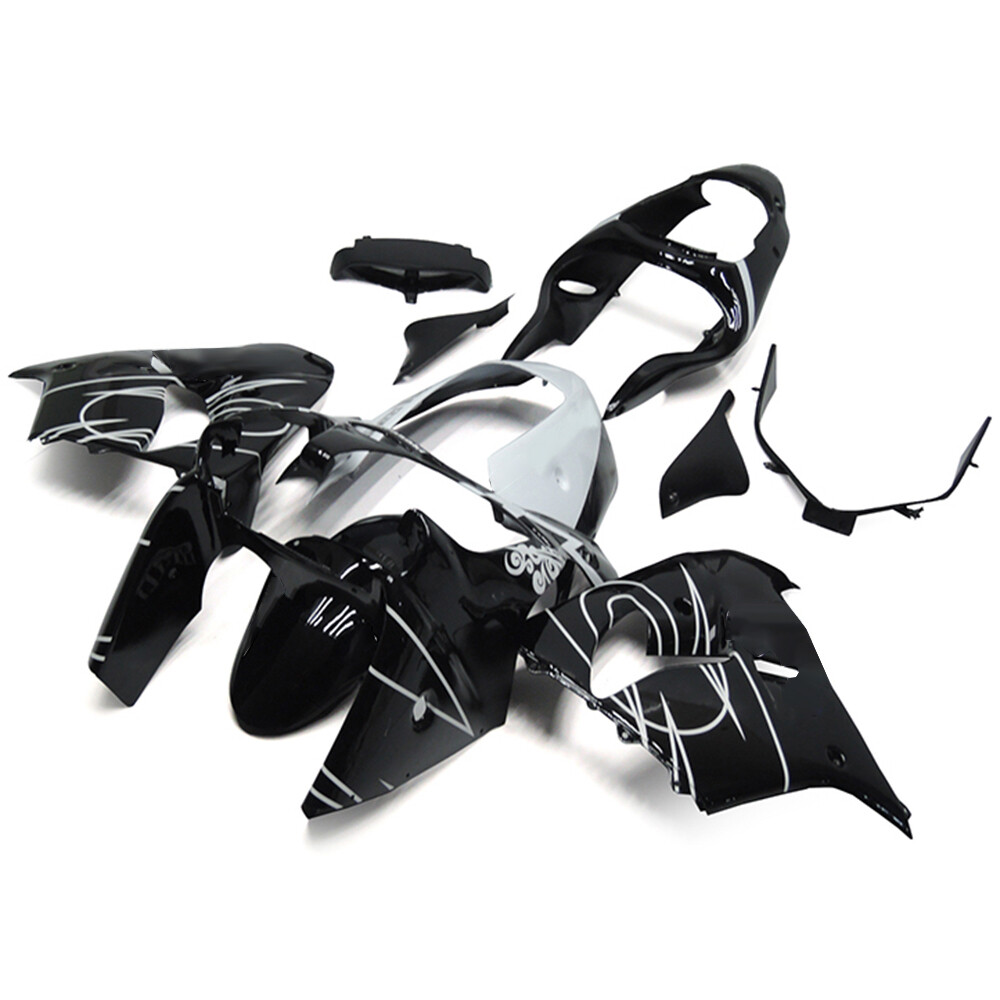 Injection Black Bodywork For Kawasaki Ninja ZX9R 2000 2001