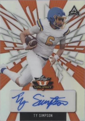 2022 Leaf Valiant Ty Simpson #BA-TS1