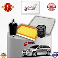 Set Service 4 Filter volvo V50 1.8 Flexifuel 92KW 125CV Von 2004->
