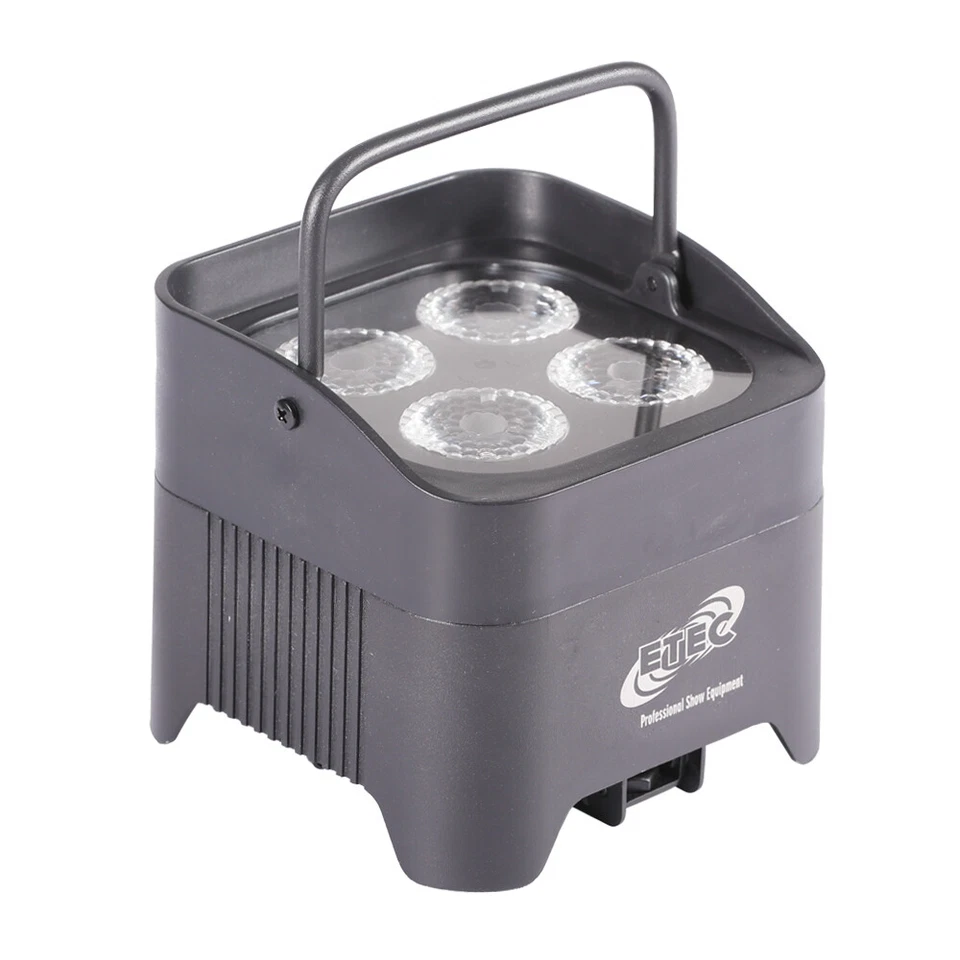 ETEC Akku LED Par Scheinwerfer E412 mit 4x12W RGBWA+UV UPLIGHT 94 DMX Deko BBP - Bild 2 von 4