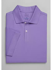Jos A. Bank Traveler Collection Traditional Fit Short Sleeve Polo Size: 4 X Tall
