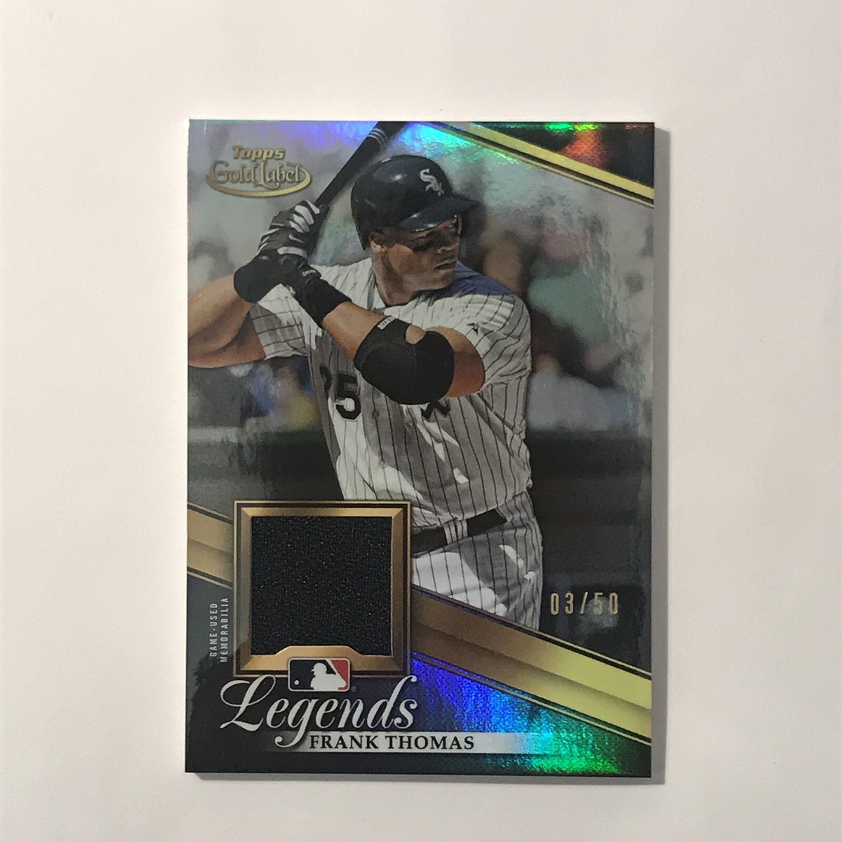 Frank Thomas #03/50 2019 Topps Gold Label SP LEGENDS RELIC Chicago 