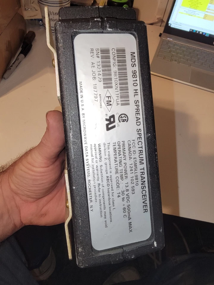 Microwave Data Systems MDS 9810 HL Spread Spectrum Transceiver. Used (383) - Image 4 of 4