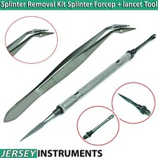 Splinter Removal Kit Splinter Forceps CVD Lancet Veterinary Surgical Instrument