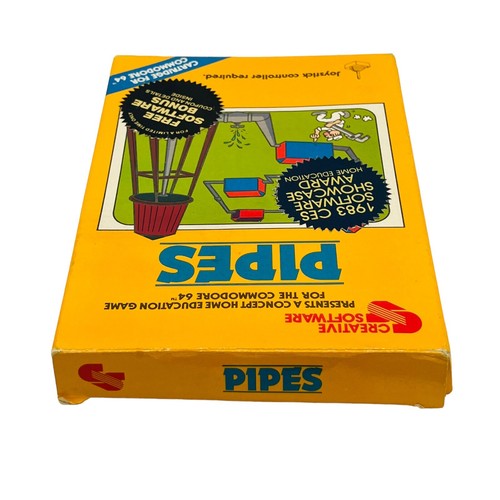 Pipes Commodore 64 Creative Software Education Game 1983 in Original Box💥 - Picture 10 of 11