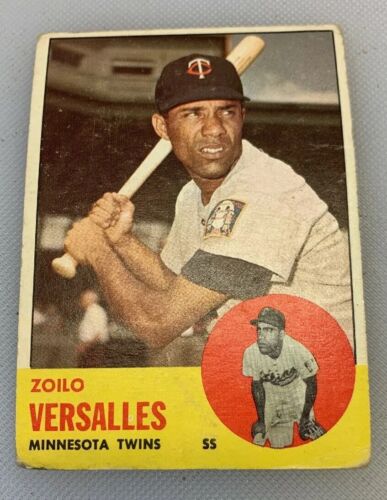 1963 Topps # 349 Zoilo Versalles Baseball Card Minnesota Twins