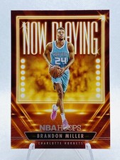 2023-24 Panini Hoops Basketball #16 Brandon Miller Now Playing Rookie RC