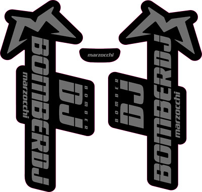 Marzocchi Bomber DJ Gabeln Aufkleber Sticker Mountainbike MTB Bike Downhill Jump Enduro