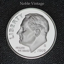2009 S Silver Proof Roosevelt Dime - From a Proof set - 90% Silver