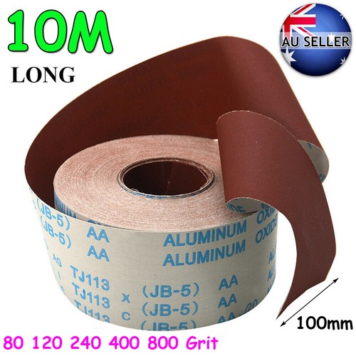 10M Sandpaper Roll 4" Wide Dry Wet Sand Paper for Wood Furniture Metal
