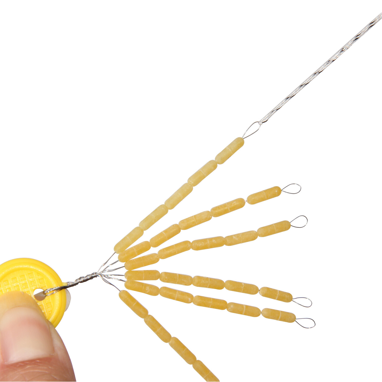 300Pcs Fishing Bobber Stoppers Oval Cylinder Float Line Sinker Stops