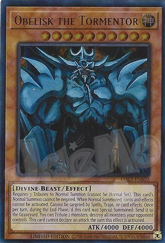 Yugioh - Obelisk the Tormentor - Limited Edition Ultra Rare NM