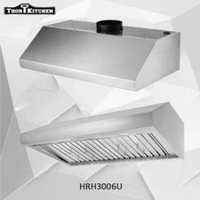 Thor Kitchen HRH3606 36 Inch Ducted Under Cabinet Range Hood with 900 CFM Moto