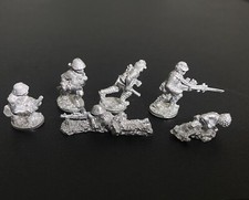 20mm WWII Japanese Infantry with LMGs  Knee Mortars 6 Metal Figures JAP4