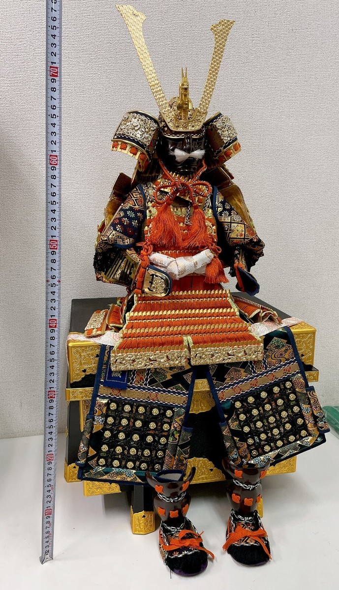 侍 SAMURAI Samurai Japanese Traditional Armor】Suit Yoroi Kabuto/may