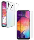 For SAMSUNG GALAXY A50S CLEAR CASE + TEMPERED GLASS SCREEN PROTECTOR SHOCKPROOF