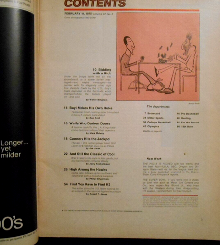 February 10, 1975 Sports Illustrated Los Angeles Kings Go For Title Vachon - Picture 2 of 2
