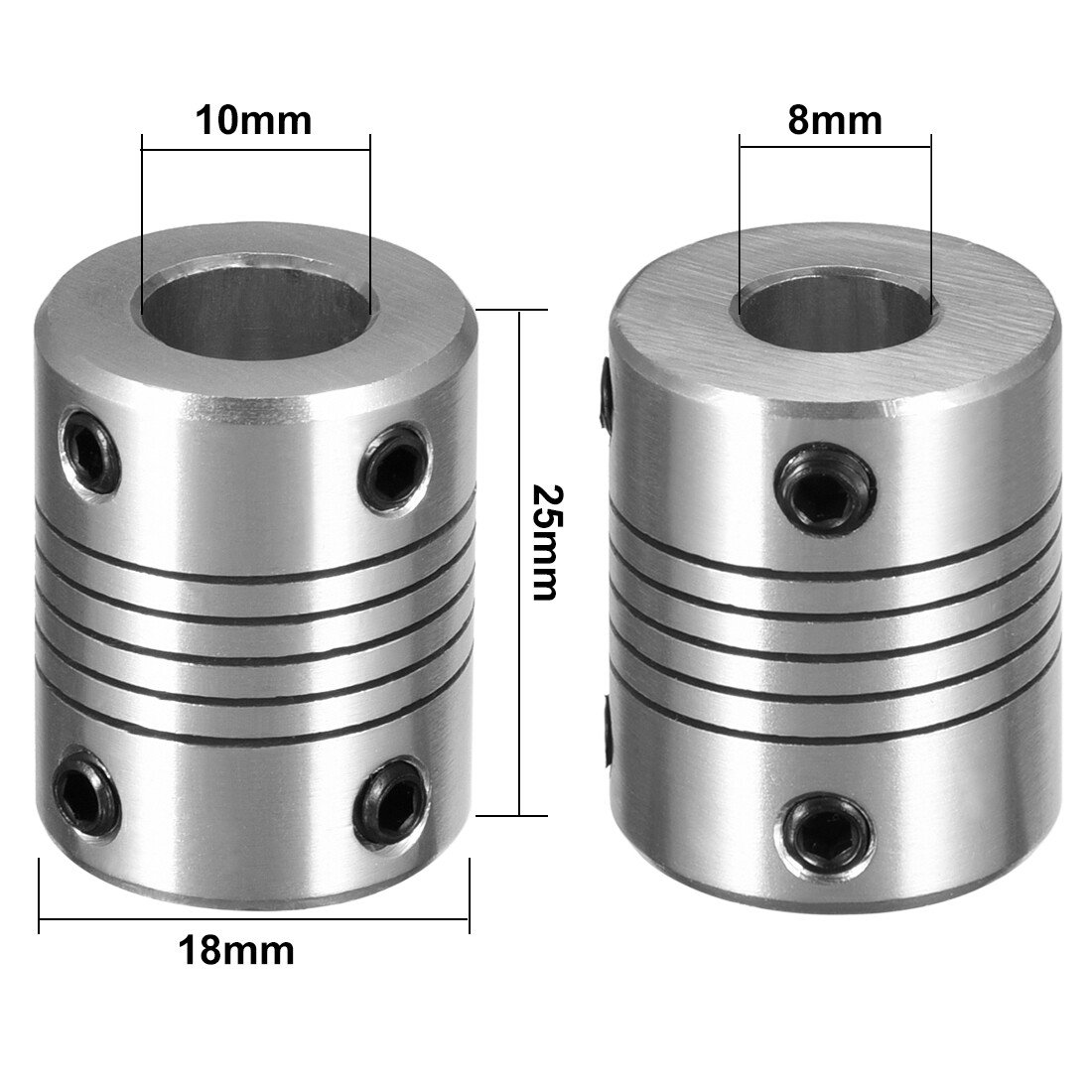8mm to 10mm Shaft Coupling Flexible Coupler Motor Connector