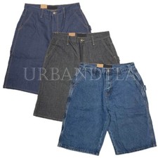 Men's Relaxed Fit Carpenter Denim Jean Shorts Cotton Work Shorts