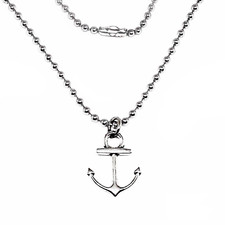 Ciondolo Ancora In Acciaio Inox Argento - 2x3cm, Per Collane, Bracciali, Portachiavi