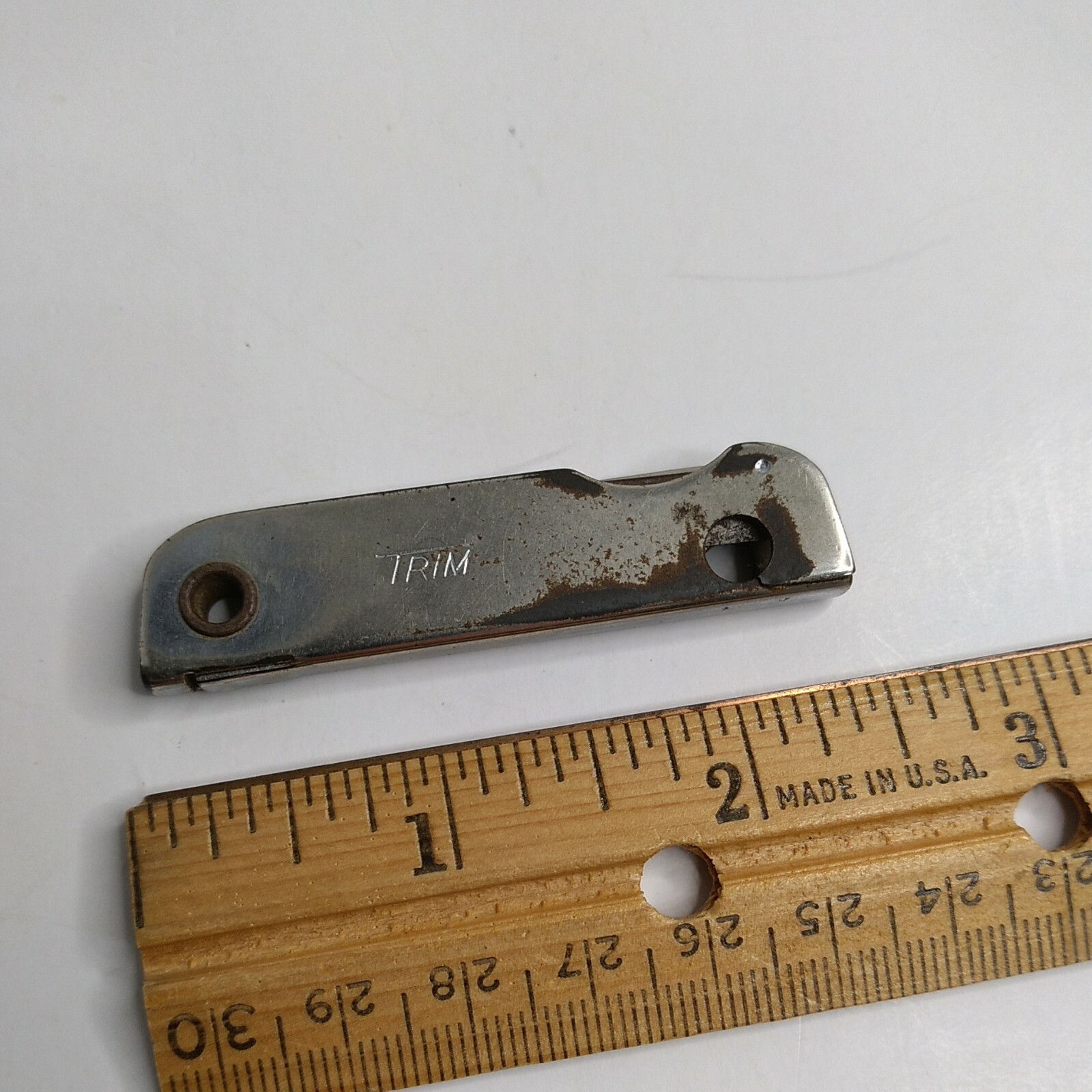 Vintage Trim Trio Pocket Knife Nail File Bottle Opener 3 Tools By Bassett USA eBay
