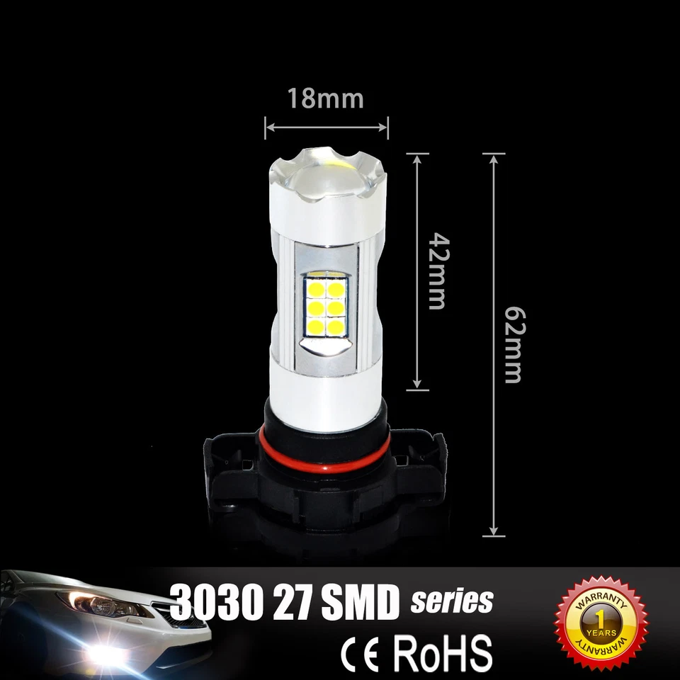 Lámpara de repuesto de luz antiniebla de conducción Allá Lighting 27-LED 5202 luz fría azul helado Foto 4 de 4