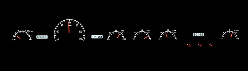 Kit de sistema de calibre analógico para automóvil Dakota Digital 50 51 Mercury negro blanco VHX-50M-K-W Foto 2 de 4