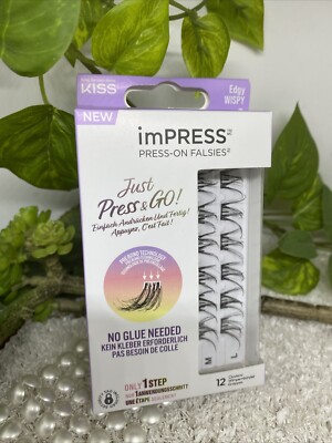 imPress PRESS-ON FALSIES Just Press & Go! Edgy Wispy 12 Wimpernbündel *neu*