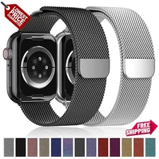 Milanese Loop Band iWatch Strap For Apple Watch Ultra 2 10 9 8 7 6 SE 38mm-49mm