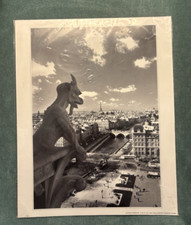 Parigi Daniel Santamaria Antonio Carrara stampa artistica francese foto 9,5x11,75 gargoyle