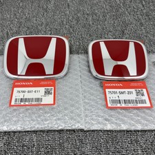 Jdm Front Trunk Red Badge Emblem For Honda Accord Euro R Cl7 Cl9 2003-2007 Badge