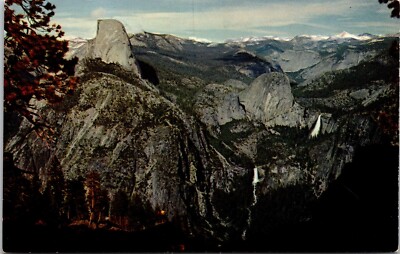 Yosemite National Park CA Postcard High Sierra Glacier Point View