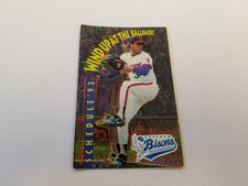 Calendario de bolsillo de béisbol menor Buffalo Bison 1992 - Coca Cola