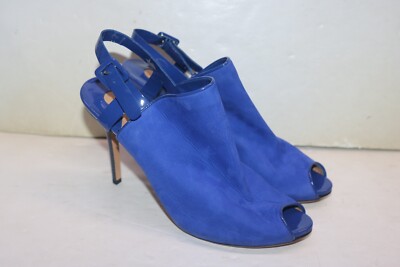 Ferragamo suede shoes. Blue with white heels Salvatore Ferragamo | Shoes | Salvatore Ferragamo Blue Suede  main image 3