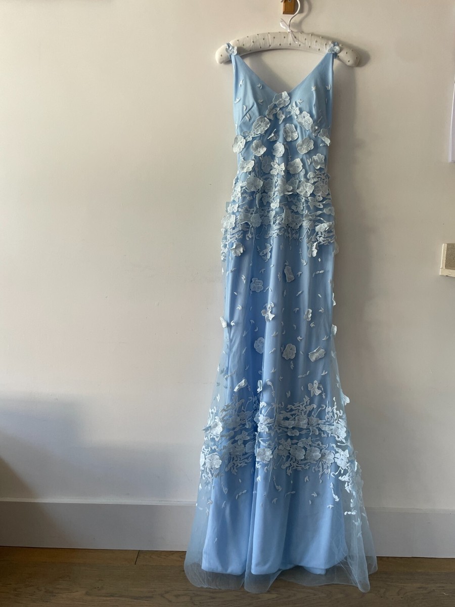 Hebeos Sheath/Column Tulle Applique Halter Sleeveless Floor-Length