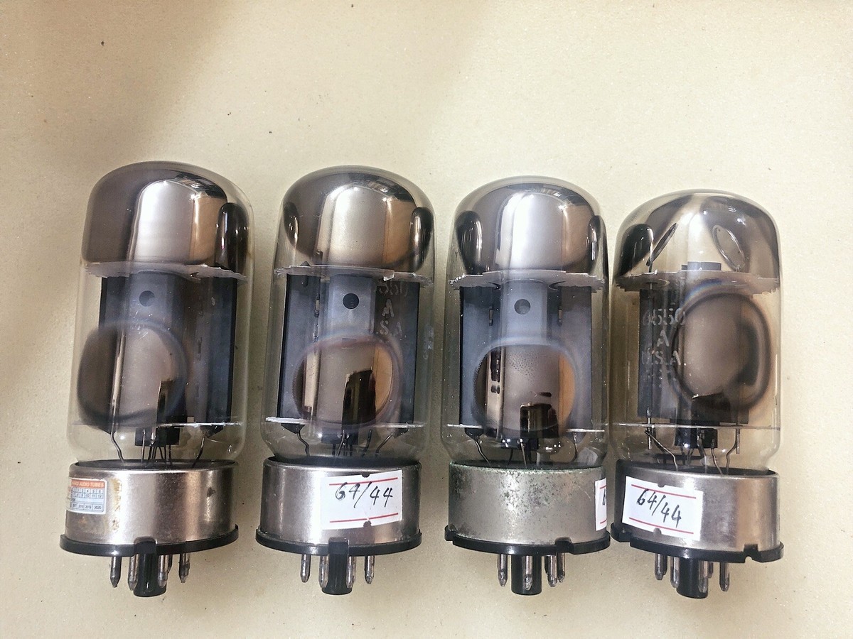 6550A KT88 6550 GE Grey Hole Plate Very Good Testing Values