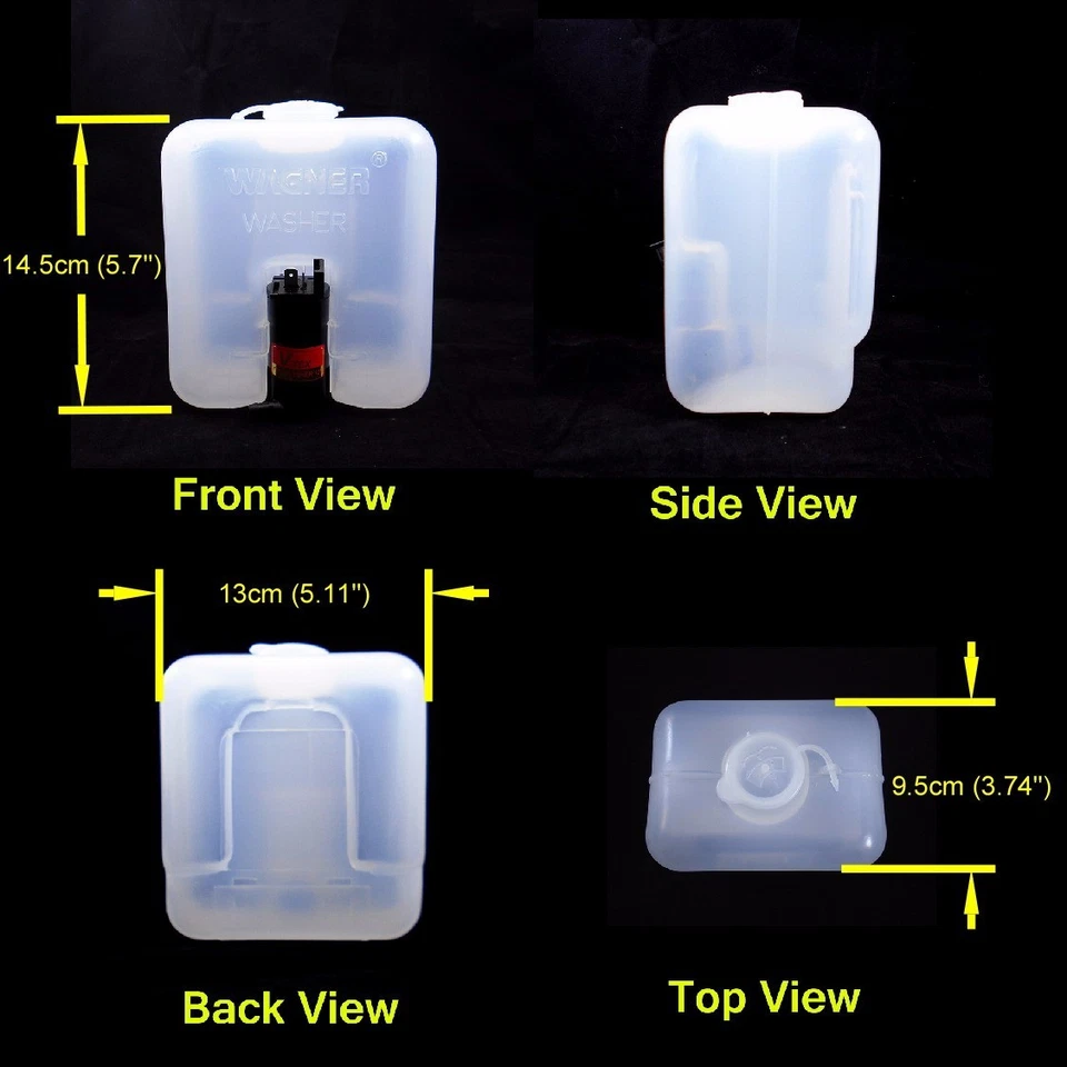 For Toyota Pickup RN30 N40 RN LN40 1978-83 Reserve & Windshield Washer Pump Tank Foto 3 de 4