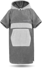 Surfer Poncho - Baumwoll Bademantel mit Kapuz...