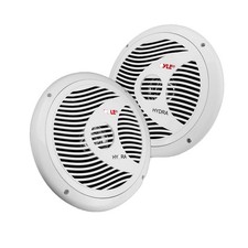 Pair PLMR60W Pyle 150 Watts 6.5'' 2-Way Marine Grade Stereo Speakers White 