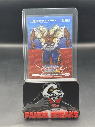 2026 Bo Jackson Battle Arena Tecmo Incredible Faulk Logo Steel Power 150