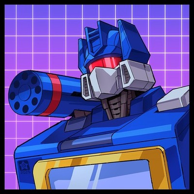 Transformers G1 Soundwave IDW comic artist Novanim Canvas Art Print 18x18