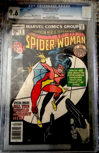 Spider-Woman #1 CGC 9.6 NM+ WP 1978 Marvel Comics New Origin