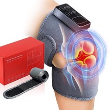 Electric Knee Massager for Pain Relief with 3 Vibration Modes, 5 Heating Levels