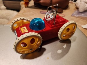 TOMY Flip Over Moon Car Moonbase No.T21 1970's Hong Kong - Tested See Video