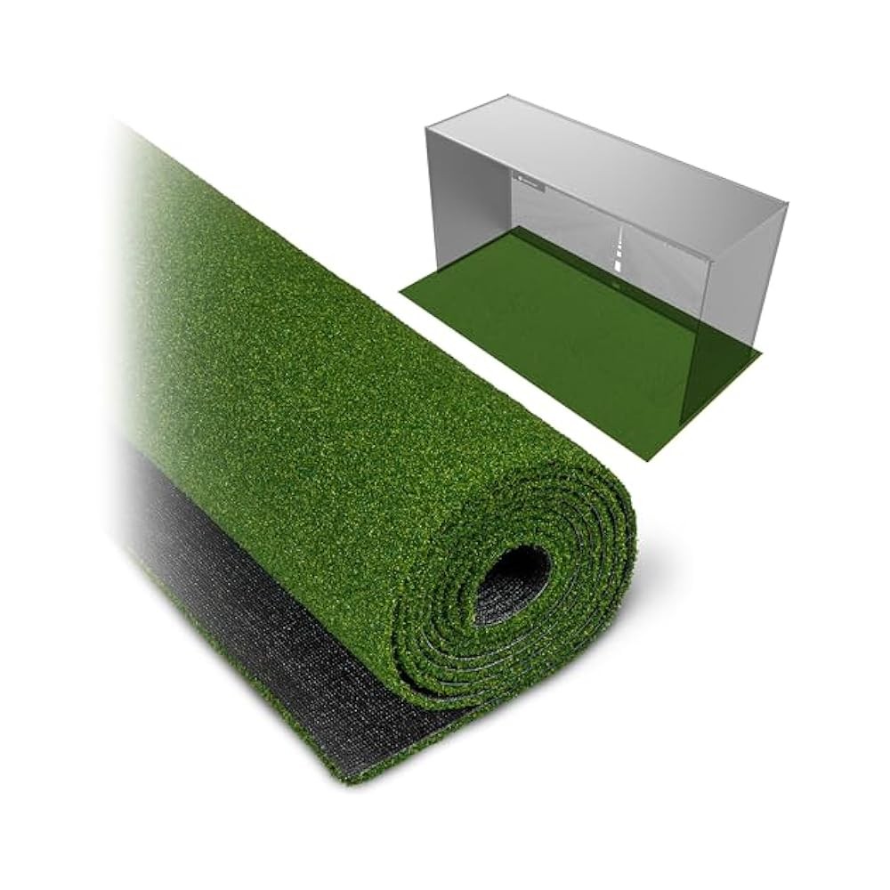 GoSports 6 ft Golf Simulator Turf 15 mm ELITE Golf Mat for Indoor Home Setups