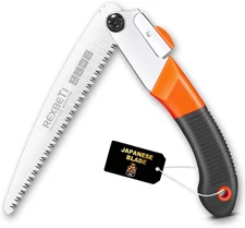 Folding Saw - 8 Inch Blade for Wood & Dry Wood Pruning, Compact Design, SK-5 Ste